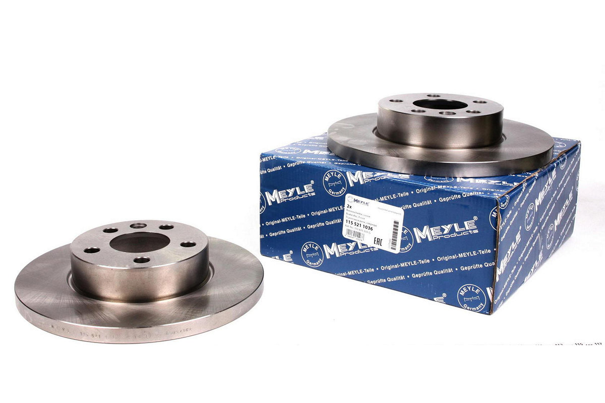Тормозной диск передний сплошной (R15, 282x18mm) VW Transporter T4 90-03 1155211036 MEYLE (Германия) Тормозной диск передний сплошной (R15, 282x18mm) VW Transporter T4 90-03 1155211036 MEYLE (Германия)