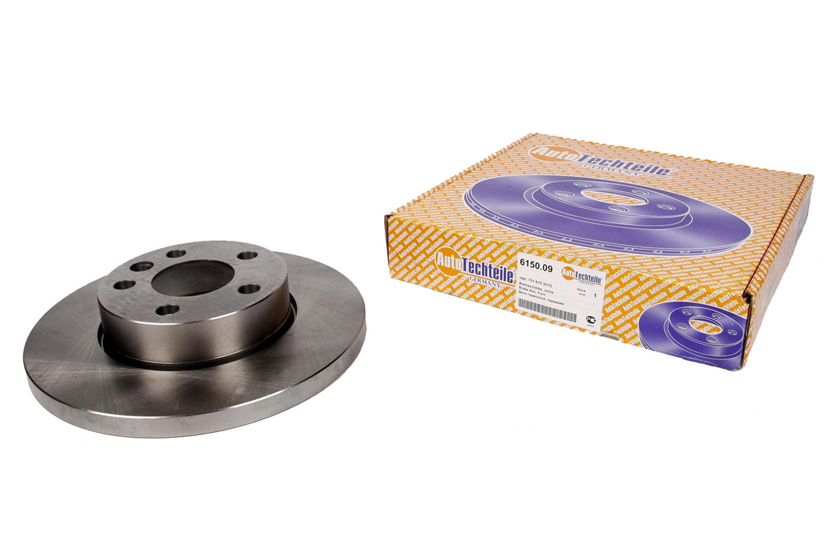 Тормозной диск передний сплошной (R15, 282x18mm) VW Transporter T4 90-03 6150.09 AUTOTECHTEILE (Германия)