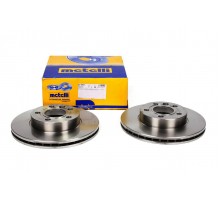 Тормозной диск передний вентилируемый (R15, 280x24mm) VW Transporter T4 90-03 23-0507 METELLI (Италия)