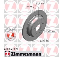 Тормозной диск задний (296х10мм) MB Vito 639 2003- 400.6473.20 ZIMMERMANN (Германия)