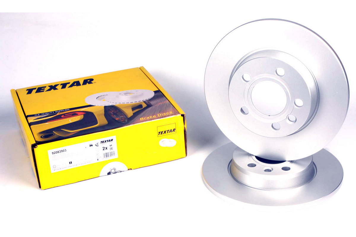 Тормозной диск задний сплошной (280x12mm) VW Transporter T4 90-03 92083903 TEXTAR (Германия)