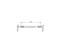 Тормозной шланг передний/задний (420mm) VW LT 28-46 1996-2006 1987476295 BOSCH (Германия)