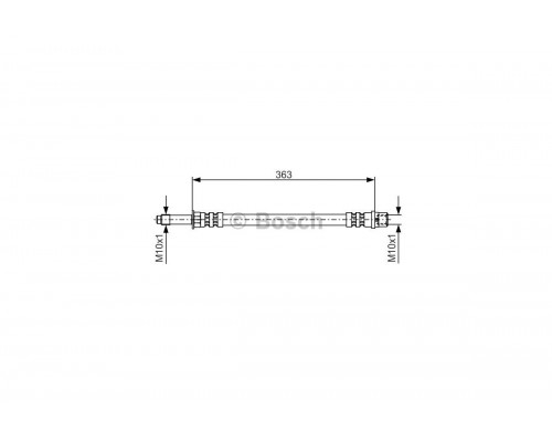 Тормозной шланг передний/задний (420mm) VW LT 28-46 1996-2006 1987476295 BOSCH (Германия)