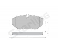Тормозные колодки передние без датчика MB Sprinter 906 2006- BDS426 STARLINE (Чехия)