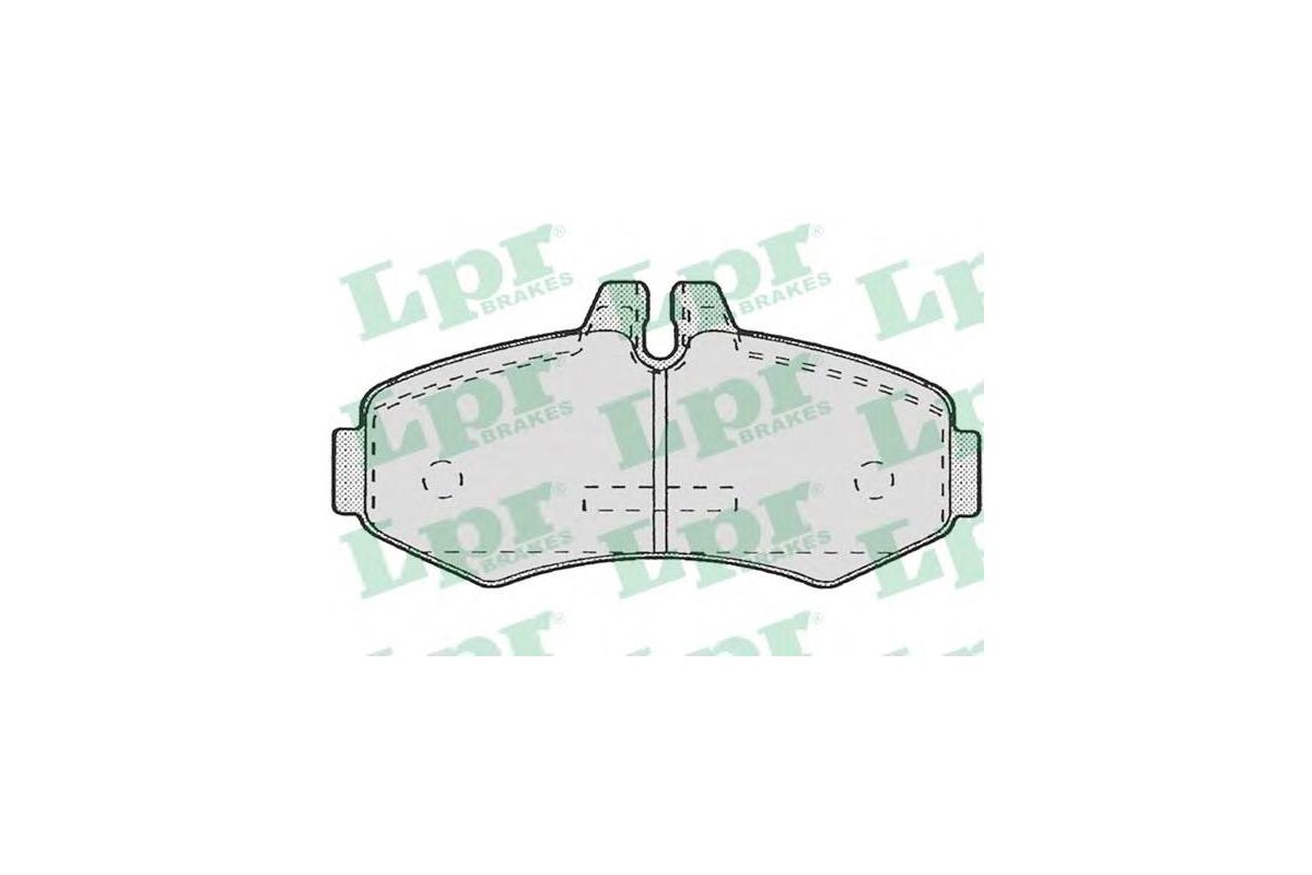 Тормозные колодки передние без датчика (система BOSCH) MB Vito 638 1996-2003 05P672 LPR (Италия) Тормозные колодки передние без датчика (система BOSCH) MB Vito 638 1996-2003 05P672 LPR (Италия)