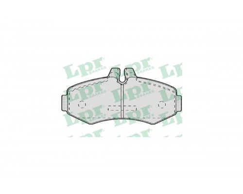 Тормозные колодки передние без датчика (система BOSCH) MB Vito 638 1996-2003 05P672 LPR (Италия)