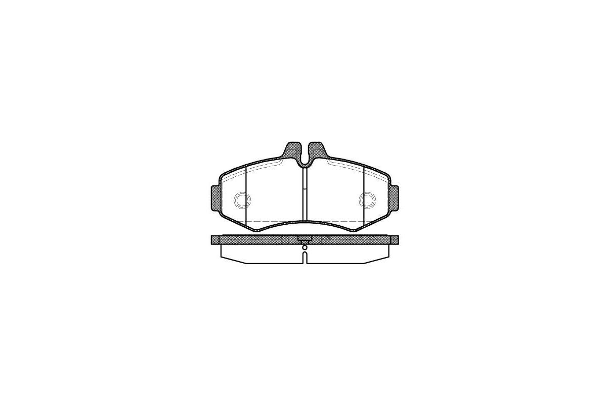 Тормозные колодки передние без датчика (система BOSCH) MB Vito 638 1996-2003 0701.00 Remsa (Испания)