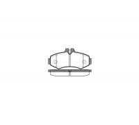 Тормозные колодки передние без датчика (система BOSCH) MB Vito 638 1996-2003 0701.00 Remsa (Испания)