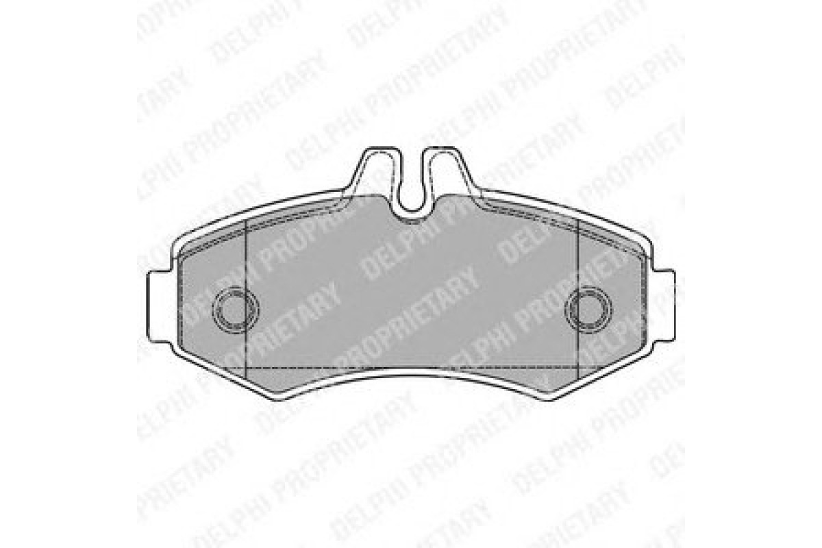 Тормозные колодки передние без датчика (система BOSCH) MB Vito 638 1996-2003 LP1425 DELPHI (США) Тормозные колодки передние без датчика (система BOSCH) MB Vito 638 1996-2003 LP1425 DELPHI (США)
