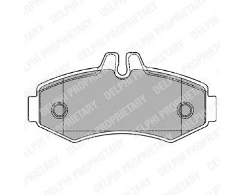 Тормозные колодки передние без датчика (система BOSCH) MB Vito 638 1996-2003 LP1425 DELPHI (США)