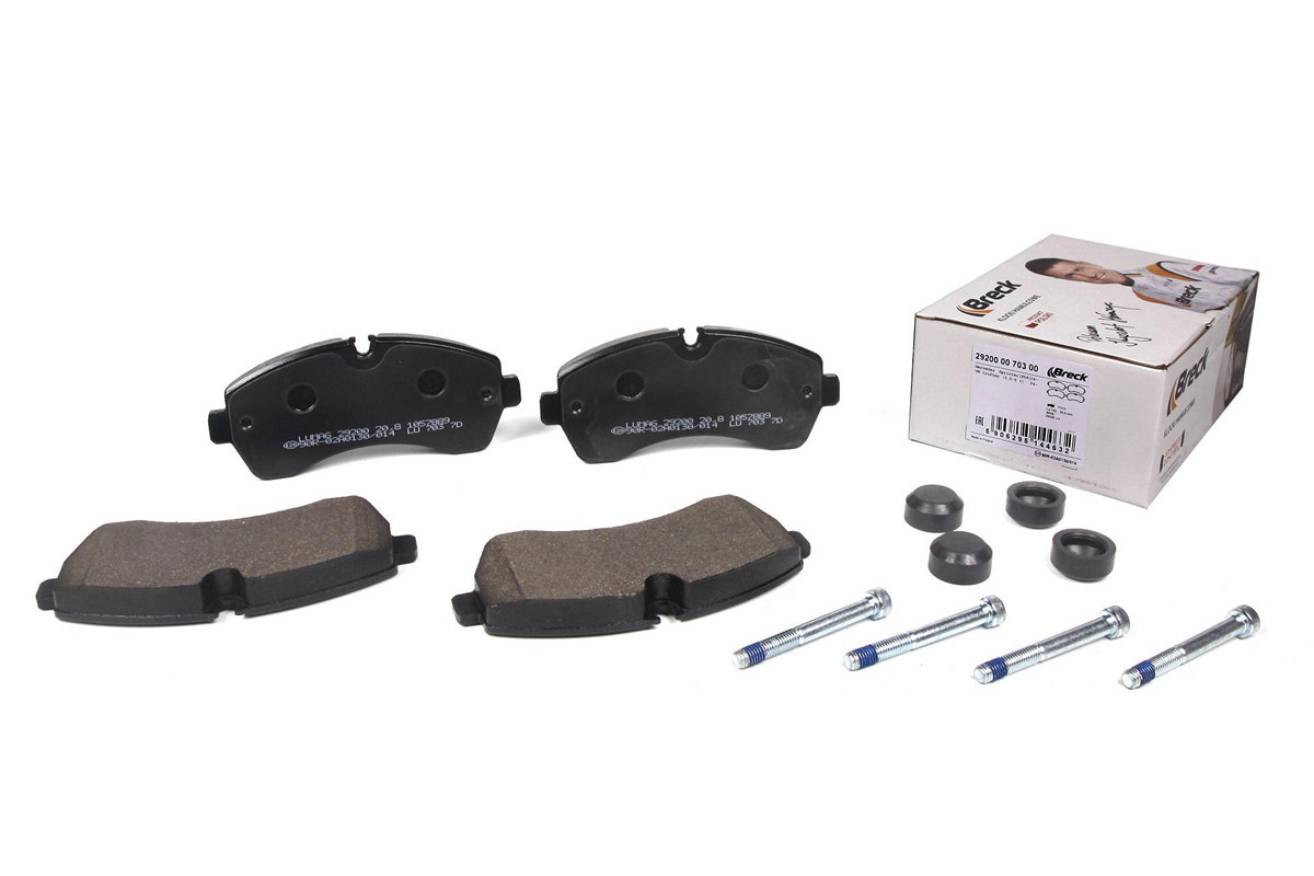 Тормозные колодки передние без датчика (со сдвоенным колесом) VW Crafter 50 2006- 292000070300 BRECK (Польша) Тормозные колодки передние без датчика (со сдвоенным колесом) VW Crafter 50 2006- 292000070300 BRECK (Польша)