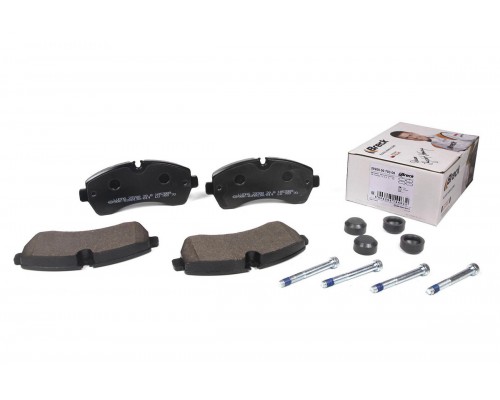 Тормозные колодки передние без датчика (со сдвоенным колесом) VW Crafter 50 2006- 292000070300 BRECK (Польша)