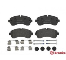 Тормозные колодки передние без датчика (со сдвоенным колесом) VW Crafter 50 2006- P50059 BREMBO (Италия)