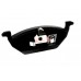 Тормозные колодки передние без датчика (ушки вверх) VW Caddy III 04- 209013 SOLGY (Испания)