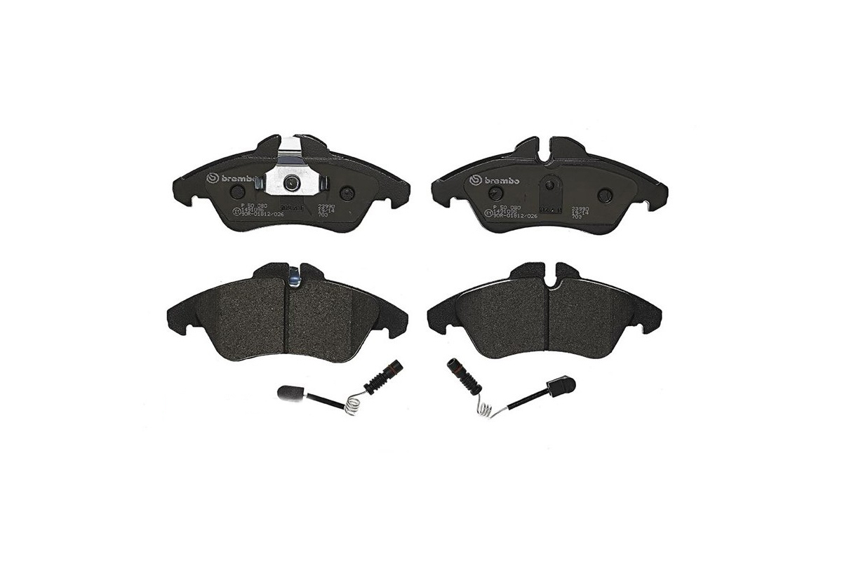 Тормозные колодки передние c датчиком (система ATE) MB Vito 638 1996-2003 P50080 BREMBO (Италия) Тормозные колодки передние c датчиком (система ATE) MB Vito 638 1996-2003 P50080 BREMBO (Италия)
