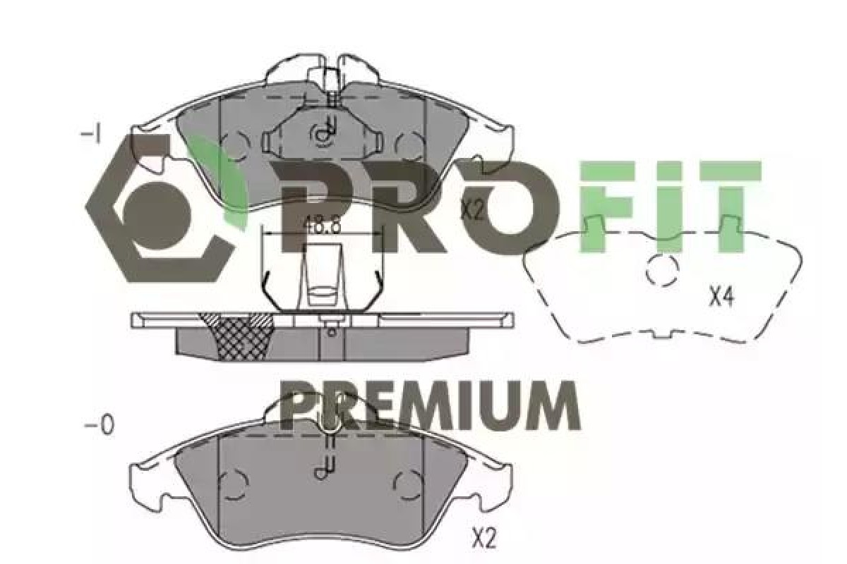 Тормозные колодки передние (Premium) MB Sprinter 208-316 1995-2006 5005-1038 PROFIT (Чехия) Тормозные колодки передние (Premium) MB Sprinter 208-316 1995-2006 5005-1038 PROFIT (Чехия)