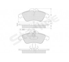 Тормозные колодки передние (с датчиками) MB Sprinter 208-316 1995-2006 BD S054 STARLINE (Чехия)