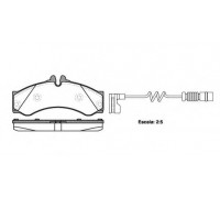Тормозные колодки передние с датчиками (со сдвоенным колесом) VW LT 46 1996-2006 2614.02 ROADHOUSE (Испания)