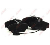 Тормозные колодки передние с датчиком (R15, сплошной диск, 129.7x65.2x19mm) VW T4 90-03 C1W041ABE ABE (Польша)
