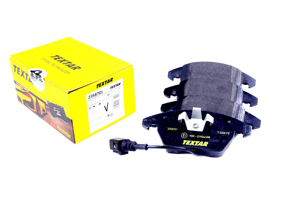 Тормозные колодки передние с датчиком (ушки вниз) VW Caddy III 04- 2358701 TEXTAR (Германия) Тормозные колодки передние с датчиком (ушки вниз) VW Caddy III 04- 2358701 TEXTAR (Германия)
