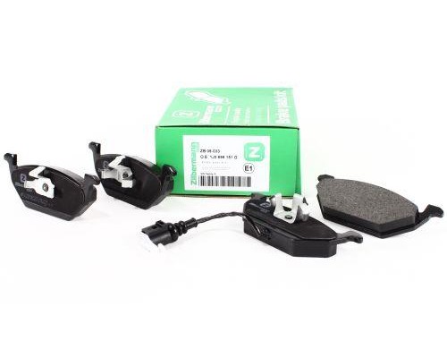 Тормозные колодки передние с датчиком (ушки вверх) VW Caddy III 04- 08-033 ZILBERMANN (Германия)