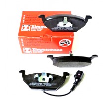 Тормозные колодки передние с датчиком (ушки вверх) VW Caddy III 04- 23131.195.1 ZIMMERMANN (Германия)