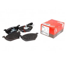 Тормозные колодки передние с датчиком (ушки вверх) VW Caddy III 04- GDB1386 TRW (Германия)