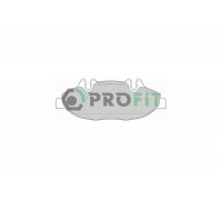Тормозные колодки передние (система Bosch) MB Vito 639 2003- 5000-1493 PROFIT (Чехия)