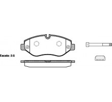 Тормозные колодки передние (система Brembo) MB Vito 639 2003- 1245.00 Remsa (Испания)