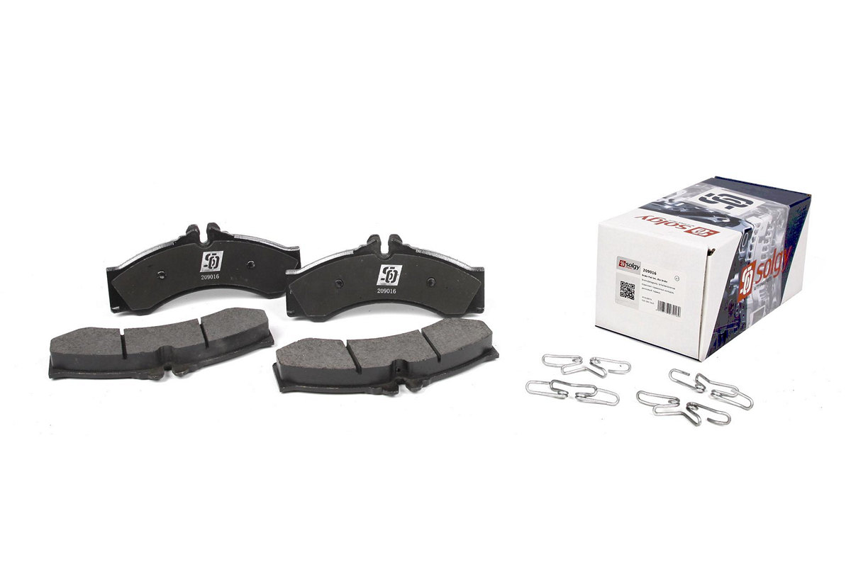 Тормозные колодки передние (со сдвоенным колесом) VW LT 46 1996-2006 209016 SOLGY (Испания) Тормозные колодки передние (со сдвоенным колесом) VW LT 46 1996-2006 209016 SOLGY (Испания)