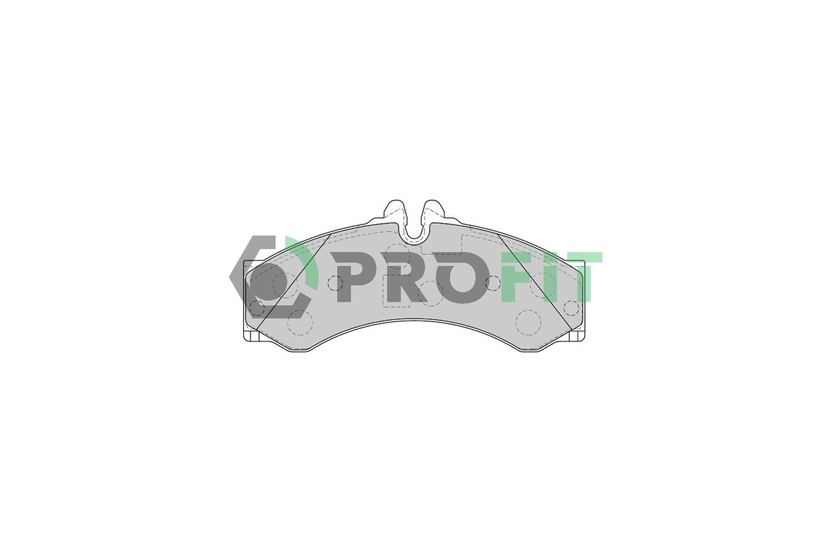 Тормозные колодки передние (со сдвоенным колесом) VW LT 46 1996-2006 5000-1879 PROFIT (Чехия)