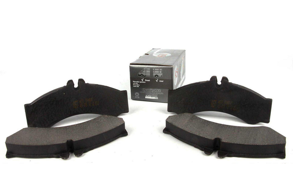 Тормозные колодки передние (со сдвоенным колесом) VW LT 46 1996-2006 AST076 AST Тормозные колодки передние (со сдвоенным колесом) VW LT 46 1996-2006 AST076 AST
