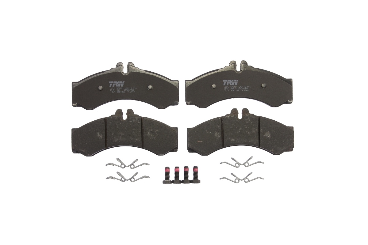 Тормозные колодки передние (со сдвоенным колесом) VW LT 46 1996-2006 GDB1288 TRW (Германия) Тормозные колодки передние (со сдвоенным колесом) VW LT 46 1996-2006 GDB1288 TRW (Германия)