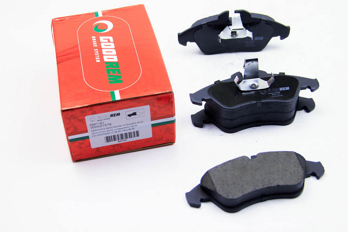 Тормозные колодки передние VW LT 28-35 1996-2006 RM1181 GOODREM (Венгрия) Тормозные колодки передние VW LT 28-35 1996-2006 RM1181 GOODREM (Венгрия)