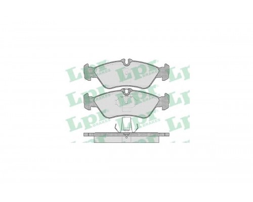 Тормозные колодки задние (156x55x18мм) MB Sprinter 208-316 1995-2006 05P610 LPR (Италия)