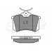 Тормозные колодки задние без датчика (105.3х55.9х17.1mm) VW Caddy III 04- 0252096117 MEYLE (Германия)