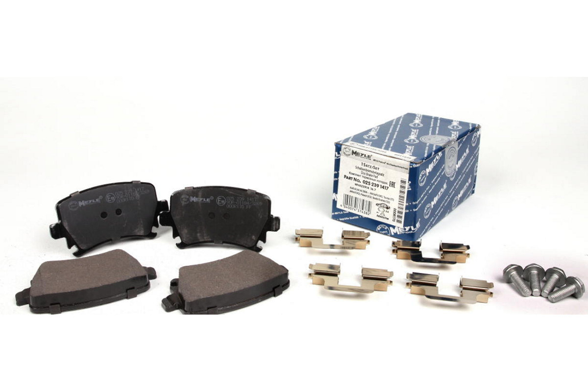 Тормозные колодки задние без датчика (105.3х55.9х17.1mm) VW Caddy III 04- 0252391417 MEYLE (Германия) Тормозные колодки задние без датчика (105.3х55.9х17.1mm) VW Caddy III 04- 0252391417 MEYLE (Германия)