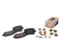 Тормозные колодки задние без датчика (105.3х55.9х17.1mm) VW Caddy III 04- 6980.01 AUTOTECHTEILE (Германия)