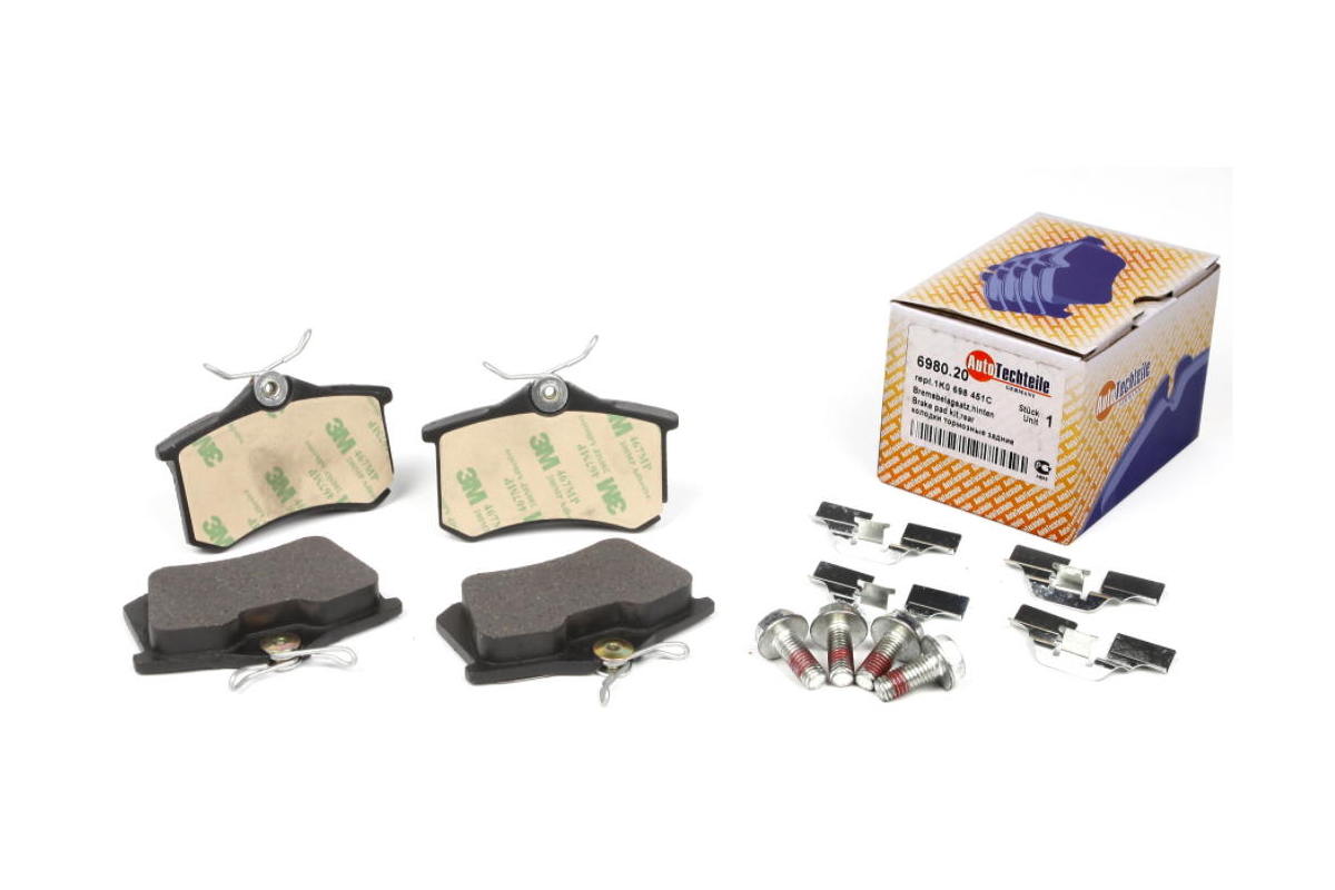 Тормозные колодки задние без датчика (87.6х52.9х17.6mm) VW Caddy III 07- 6980.20 AUTOTECHTEILE (Германия) Тормозные колодки задние без датчика (87.6х52.9х17.6mm) VW Caddy III 07- 6980.20 AUTOTECHTEILE (Германия)
