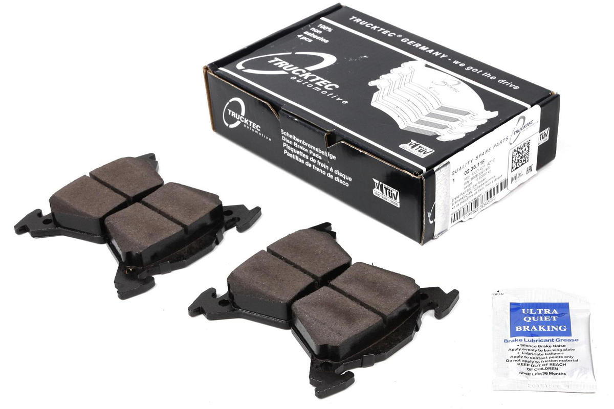 Тормозные колодки задние без датчика (система BOSCH) MB Vito 638 1996-2003 02.35.118 TRUCKTEC (Германия) Тормозные колодки задние без датчика (система BOSCH) MB Vito 638 1996-2003 02.35.118 TRUCKTEC (Германия)