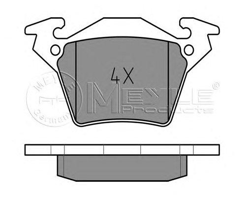 Тормозные колодки задние без датчика (система BOSCH) MB Vito 638 1996-2003 0252302017 MEYLE (Германия)