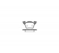Тормозные колодки задние без датчика (система BOSCH) MB Vito 638 1996-2003 0717.00 Remsa (Испания)