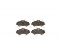Тормозные колодки задние (BOSCH, 126x65x19мм) MB Sprinter 208-316 1995-20 GDB1399 TRW (Германия)