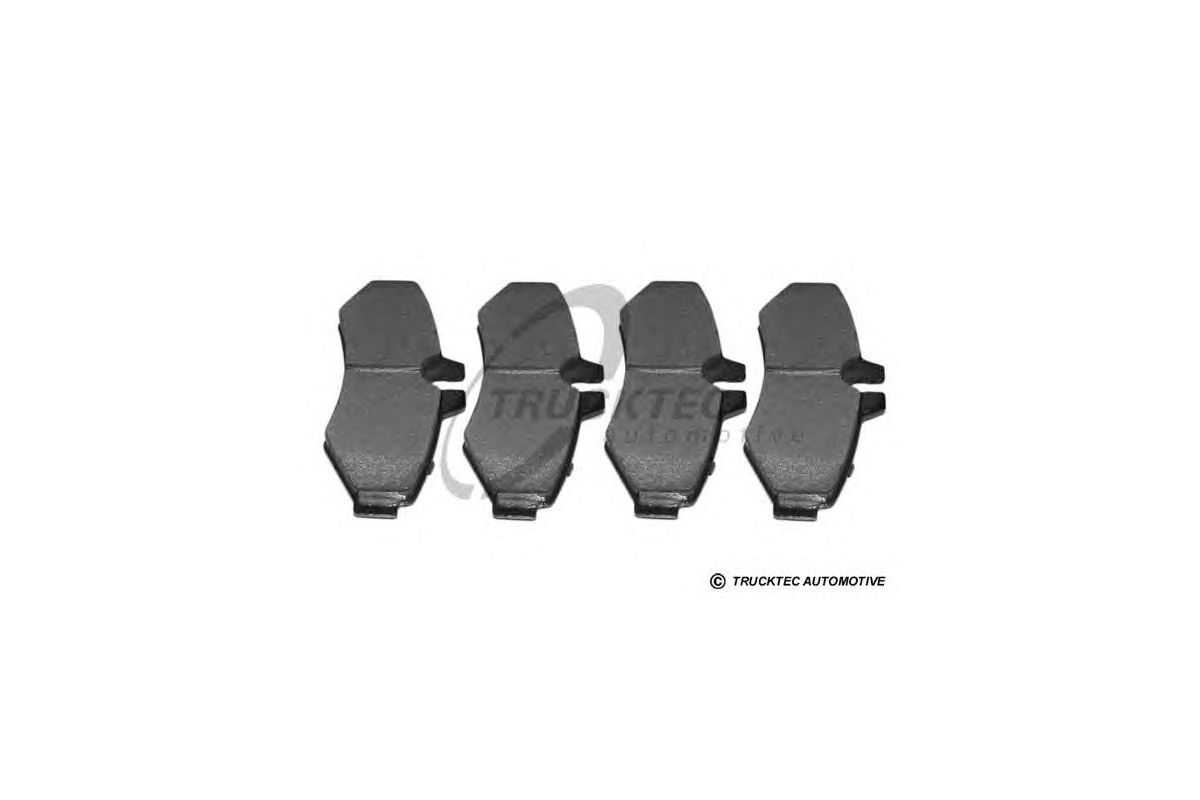 Тормозные колодки задние (BOSCH, 126x65x19мм) MB Sprinter 208-316 1995-2006 02.35.086 TRUCKTEC (Германия) Тормозные колодки задние (BOSCH, 126x65x19мм) MB Sprinter 208-316 1995-2006 02.35.086 TRUCKTEC (Германия)