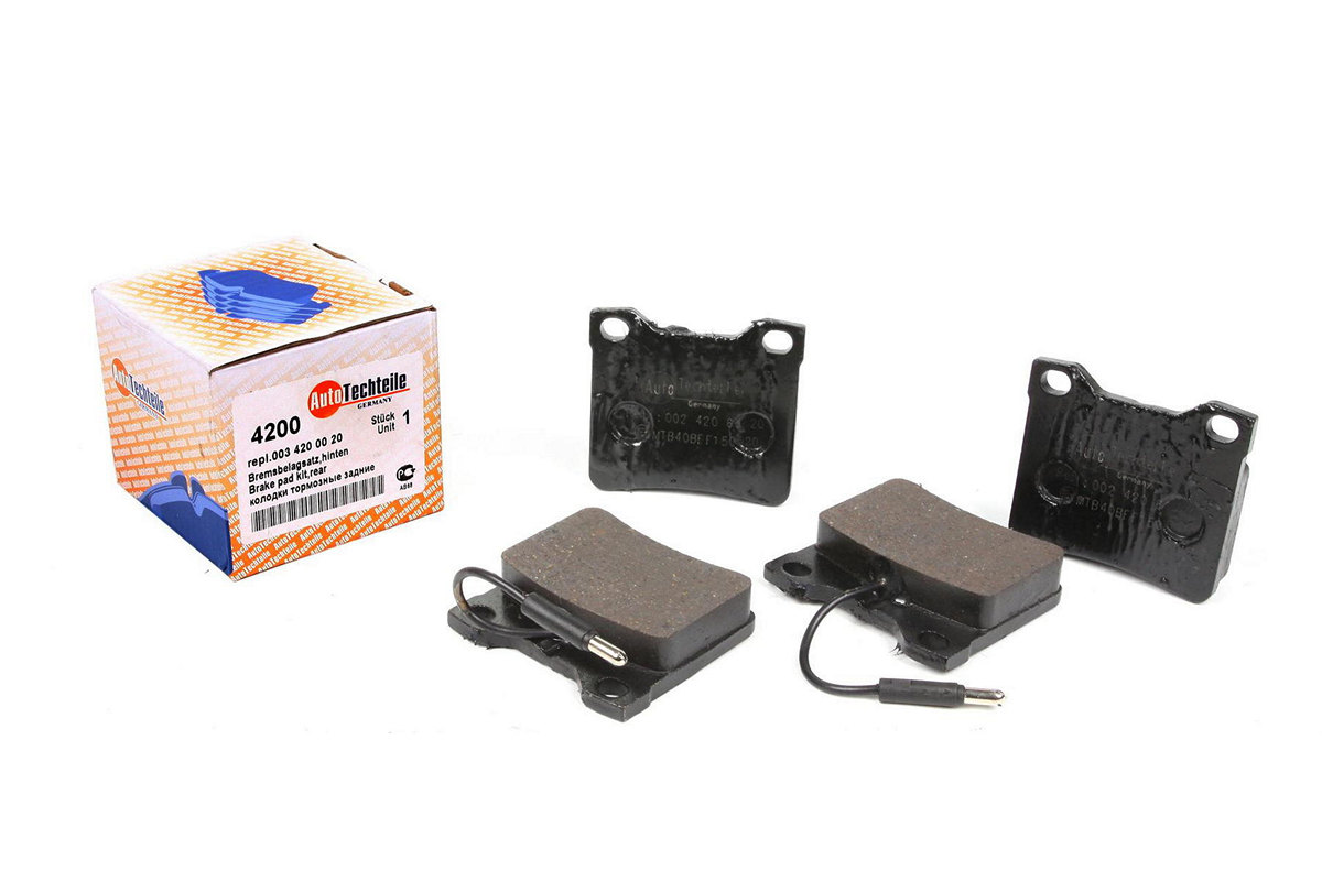 Тормозные колодки задние c датчиком (система ATE) MB Vito 638 1996-2003 1004200 AUTOTECHTEILE (Германия) Тормозные колодки задние c датчиком (система ATE) MB Vito 638 1996-2003 1004200 AUTOTECHTEILE (Германия)