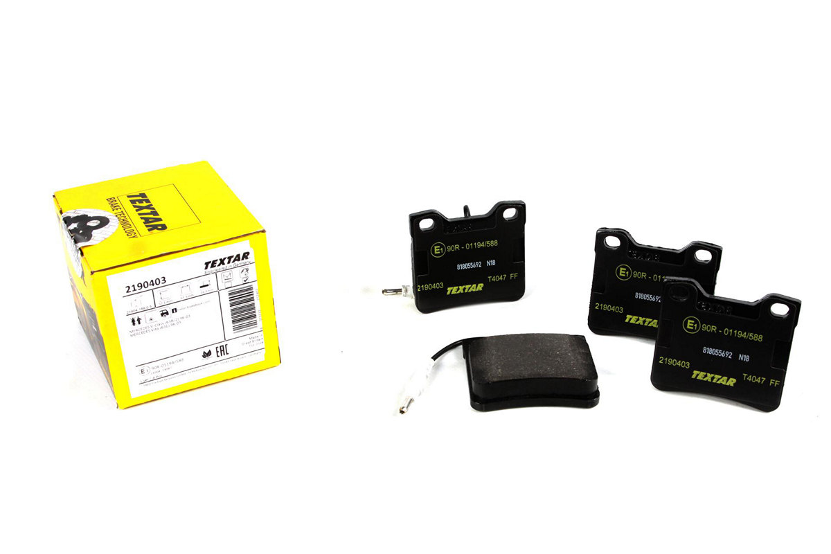 Тормозные колодки задние c датчиком (система ATE) MB Vito 638 1996-2003 2190403 TEXTAR (Германия) Тормозные колодки задние c датчиком (система ATE) MB Vito 638 1996-2003 2190403 TEXTAR (Германия)