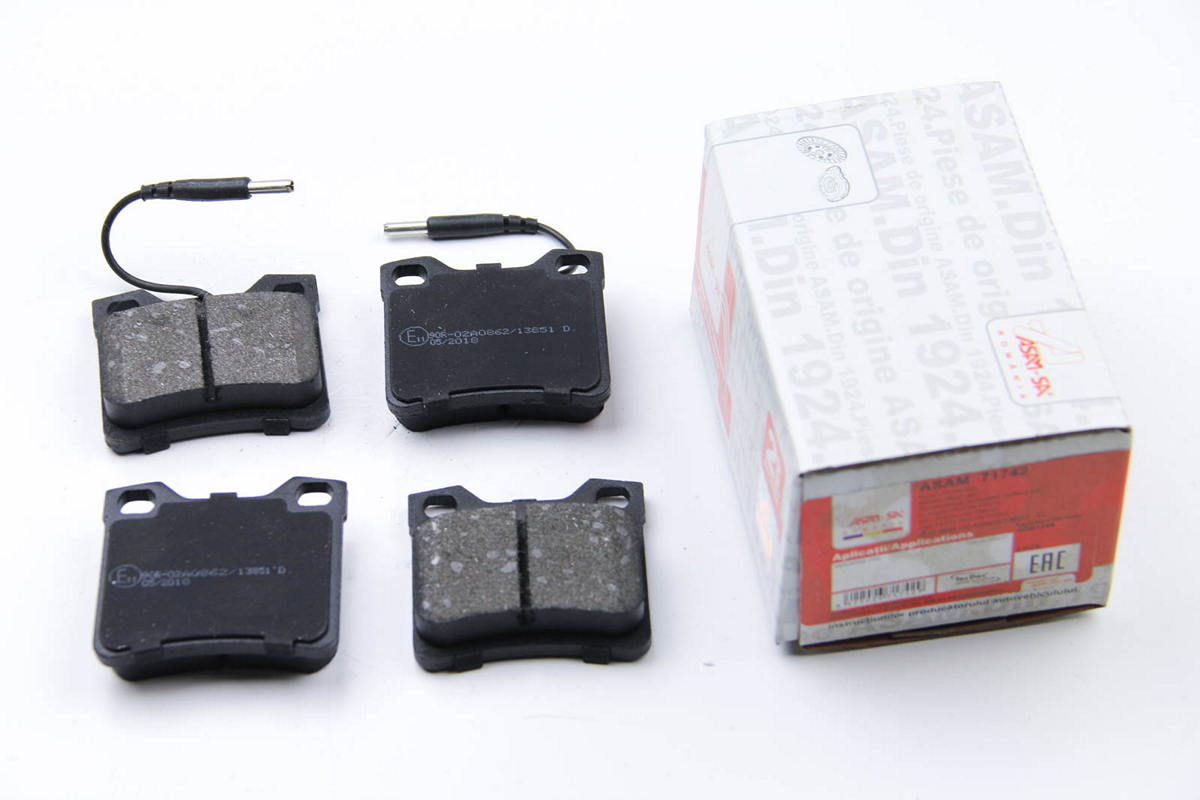 Тормозные колодки задние c датчиком (система ATE) MB Vito 638 1996-2003 71742 ASAM (Румыния)