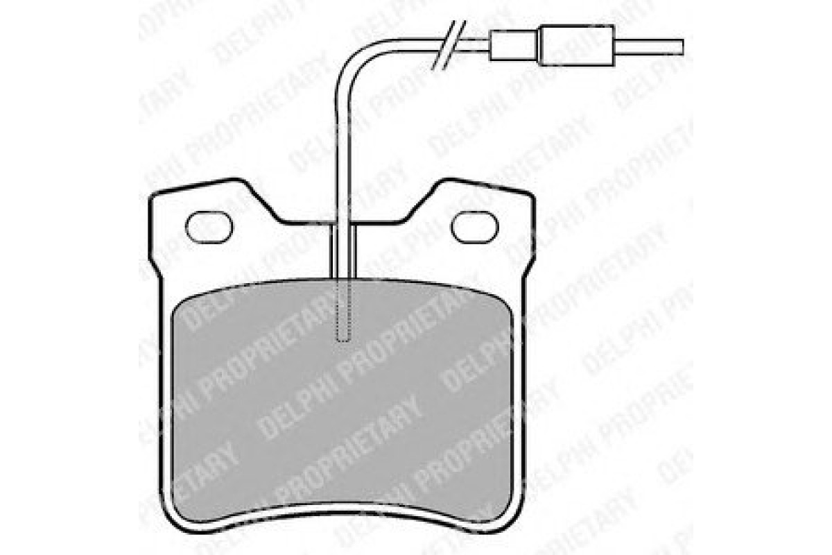 Тормозные колодки задние c датчиком (система ATE) MB Vito 638 1996-2003 LP667 DELPHI (США) Тормозные колодки задние c датчиком (система ATE) MB Vito 638 1996-2003 LP667 DELPHI (США)