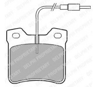 Тормозные колодки задние c датчиком (система ATE) MB Vito 638 1996-2003 LP667 DELPHI (США)