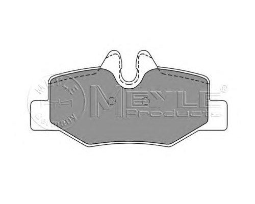 Тормозные колодки задние MB Vito 639 2003- 0252400817 MEYLE (Германия)